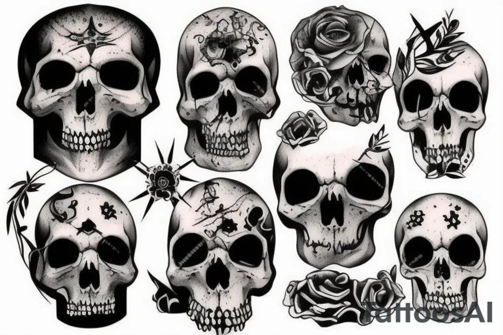 Dead,black tattoo idea