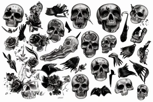 Dead,black tattoo idea