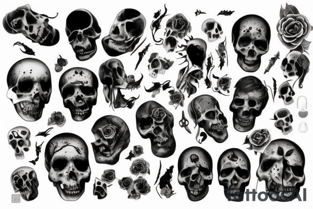 Dead people,black tattoo idea