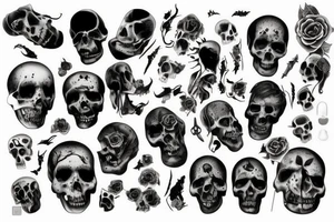 Dead people,black tattoo idea