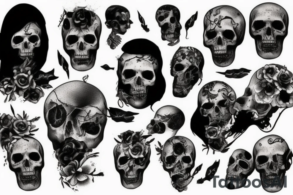 Dead people,black tattoo idea