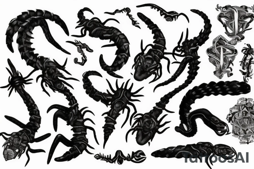 Scorpions,black tattoo idea