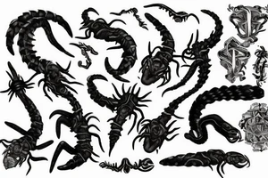 Scorpions,black tattoo idea