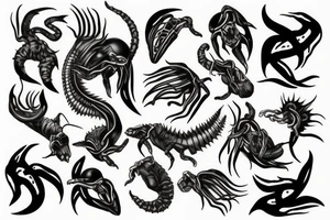 Scorpions,black tattoo idea