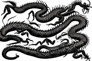 Dragon,snake,scorpions tattoo idea