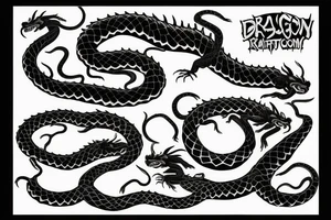 Dragon,snake,scorpions tattoo idea