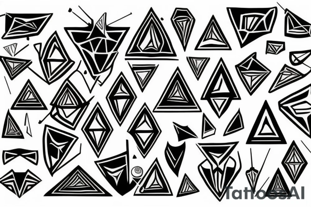 Triangles tattoo idea