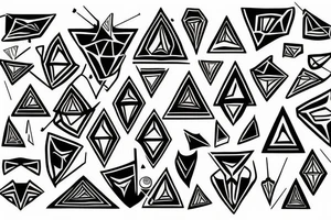 Triangles tattoo idea