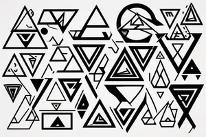 Triangles tattoo idea