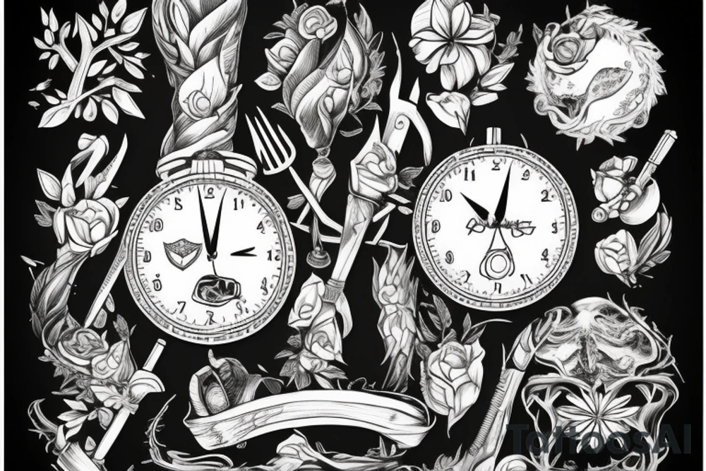 Si vis parcem para bellum 
Dieses Zitat auf einer Schriftrolle 
Eine Sanduhr mit einem Baum des Lebens tattoo idea