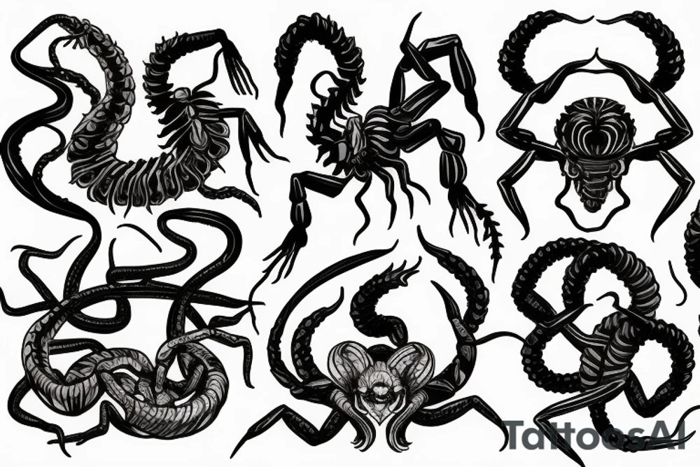 scorpion with medusa tattoo idea