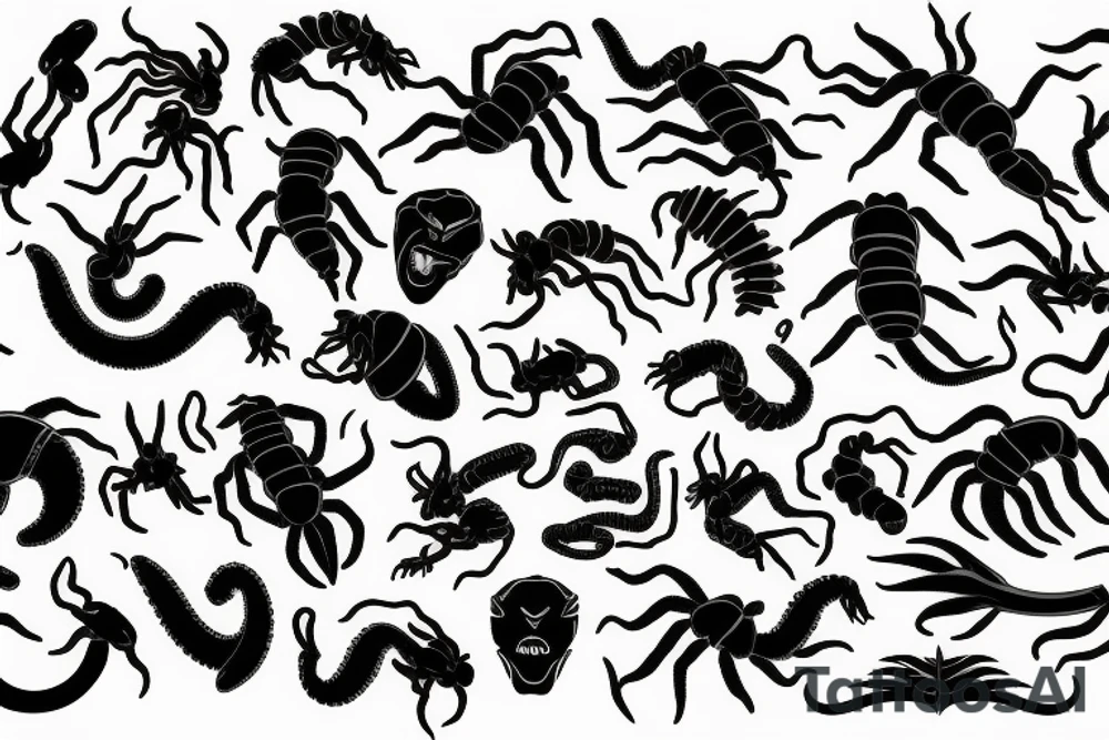scorpion with medusa tattoo idea
