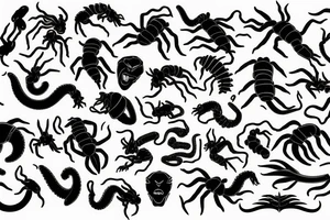 scorpion with medusa tattoo idea