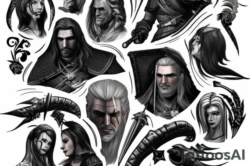 Witcher 3 theme tattoo idea