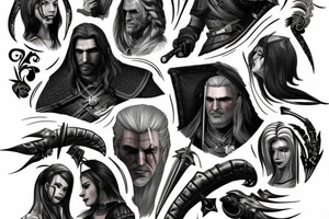 Witcher 3 theme tattoo idea