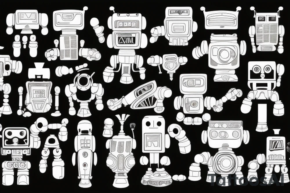 Mecha robot tattoo idea