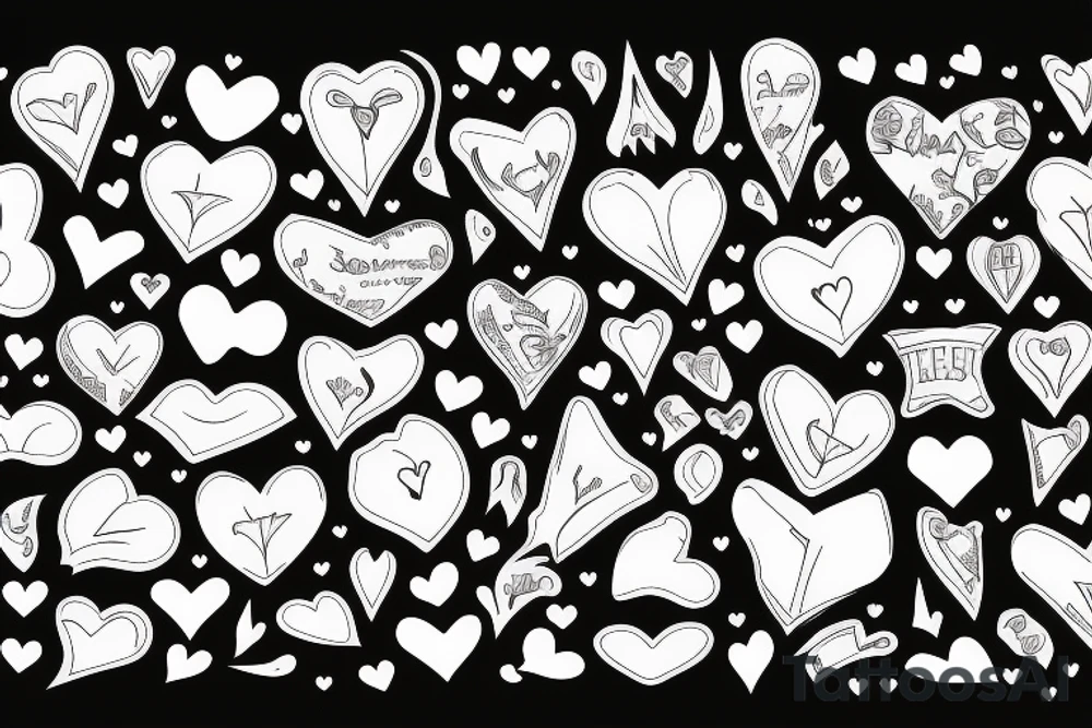 Tombstone with a heart tattoo idea