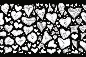Tombstone with a heart tattoo idea