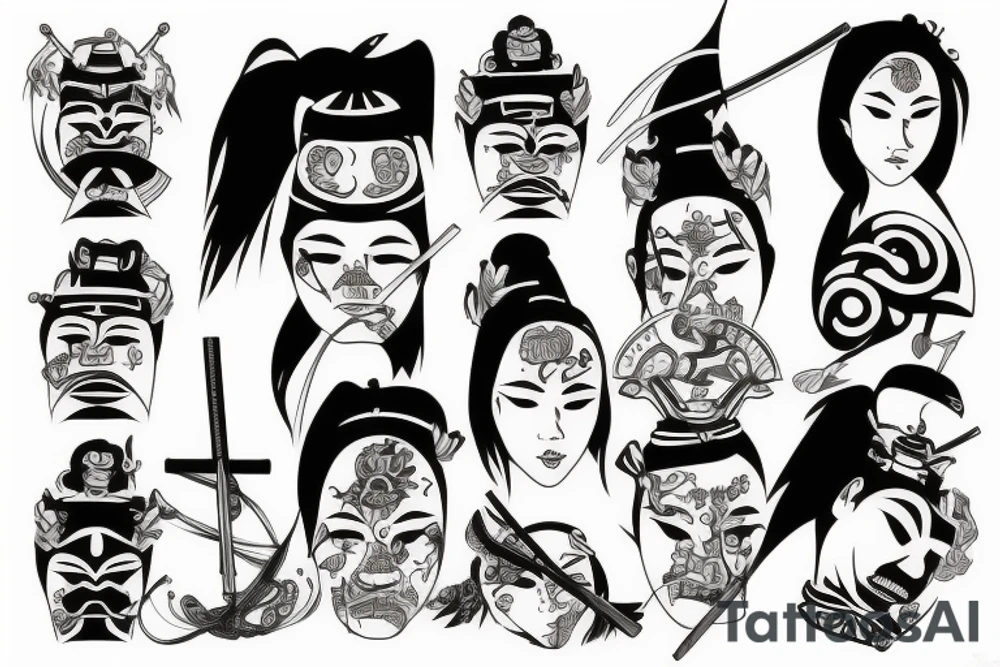 Samurai tattoo idea