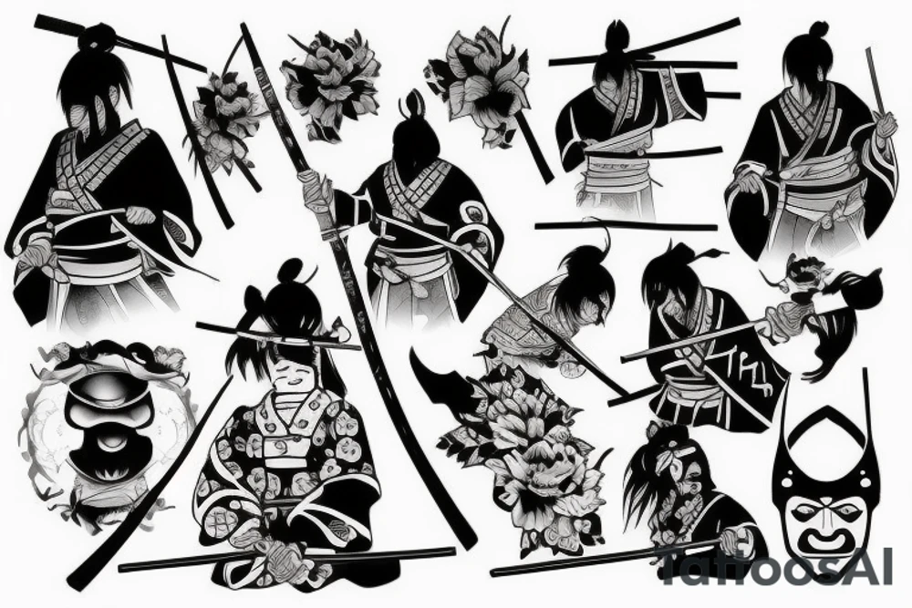 Japan, Samurai, Katana tattoo idea