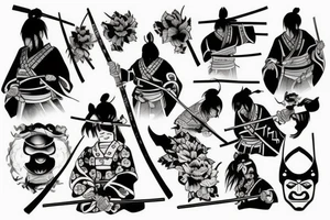 Japan, Samurai, Katana tattoo idea