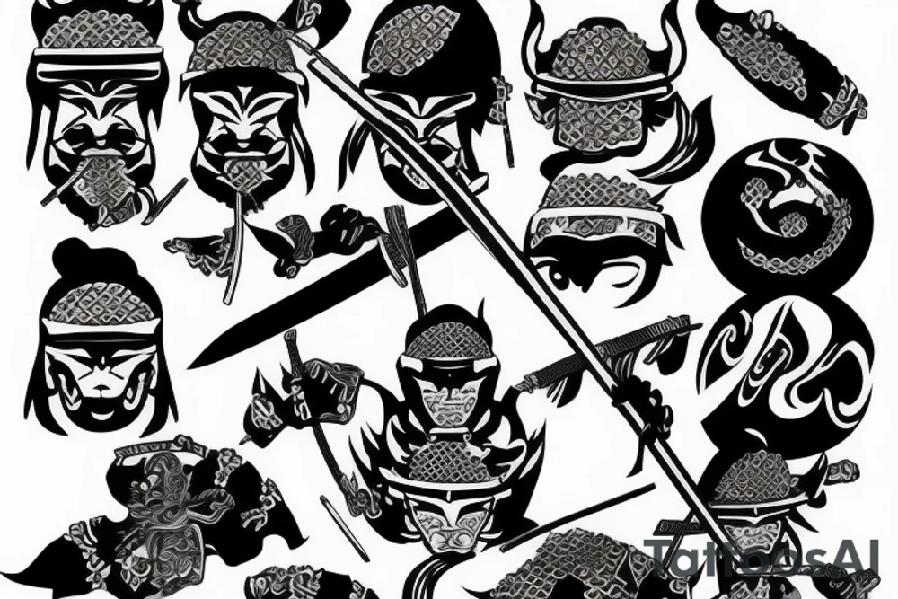 Japan, Samurai, Katana tattoo idea