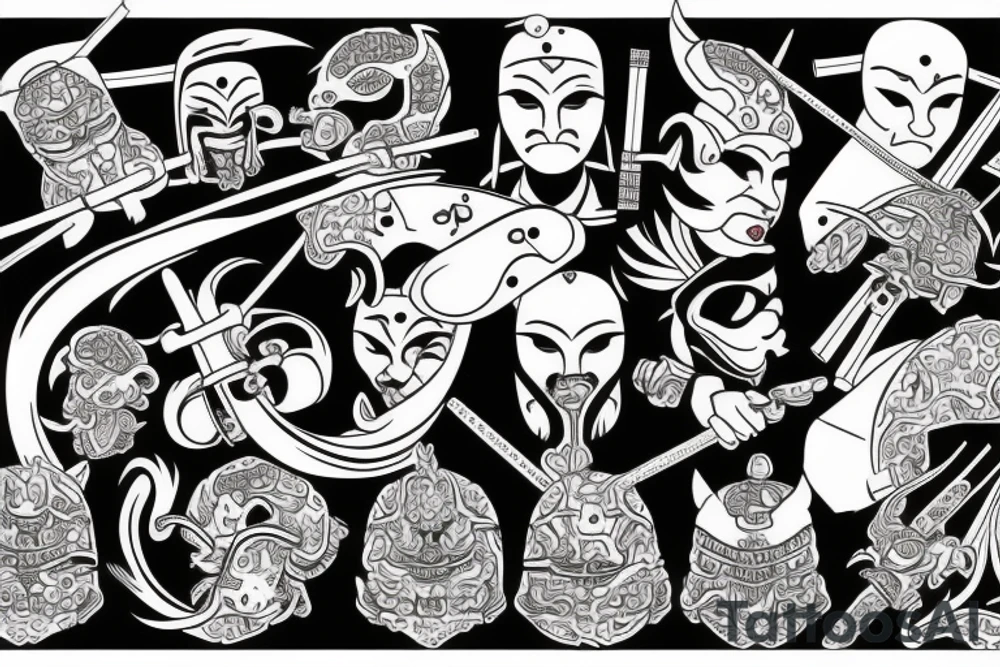 Japan, Samurai, Katana tattoo idea