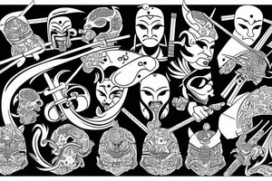Japan, Samurai, Katana tattoo idea
