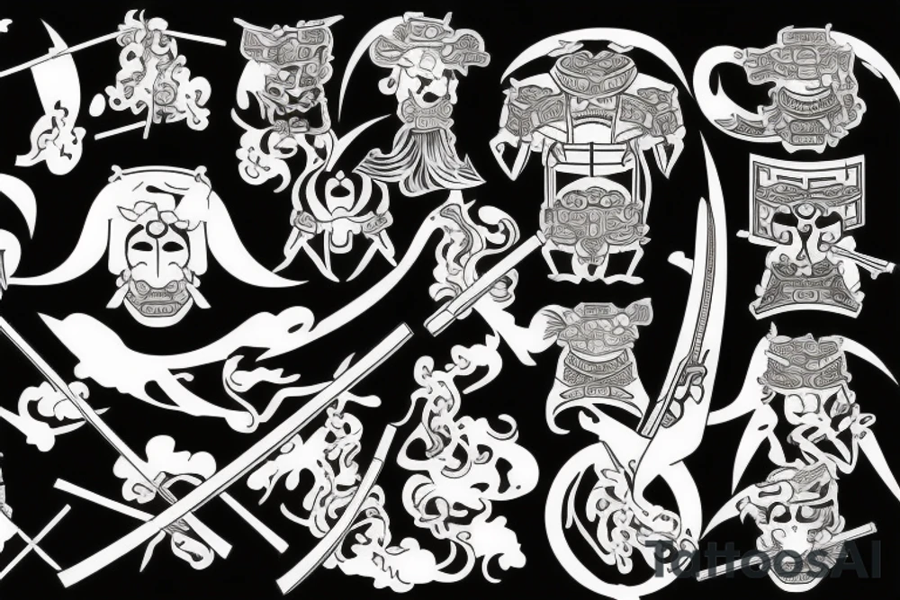 Japan, Samurai, Katana tattoo idea