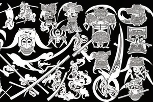 Japan, Samurai, Katana tattoo idea