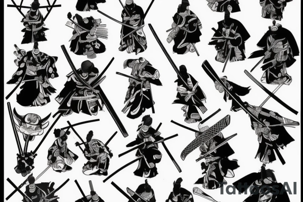 Samurai, Katana tattoo idea