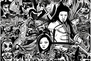 Samurai, Katana tattoo idea