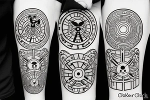 One Piece charakter's symbols tattoo idea