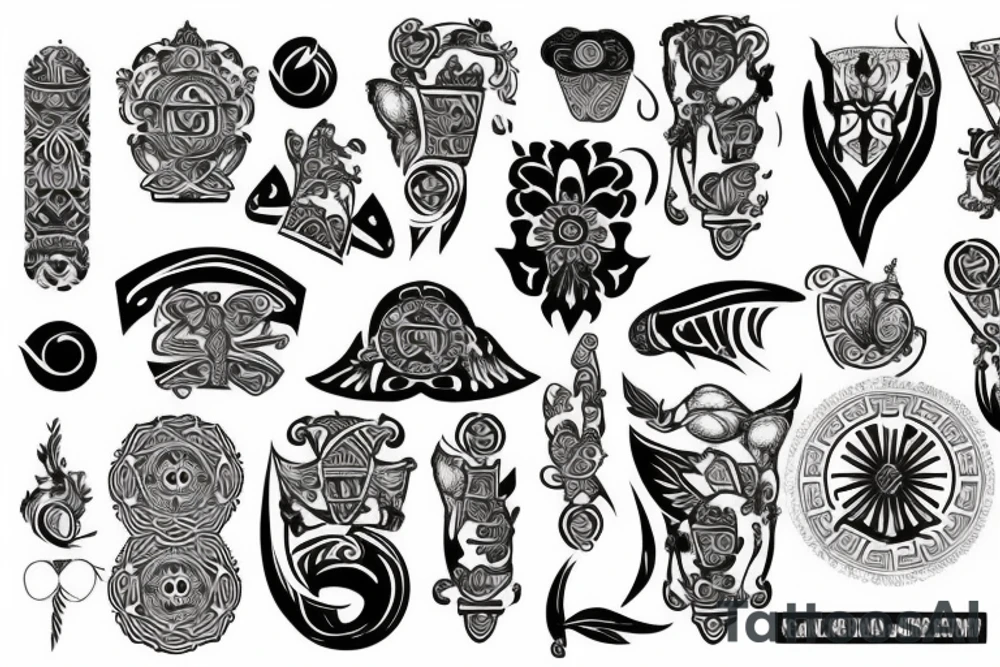 Greek style tattoo idea