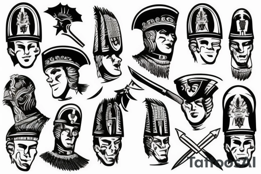 Rome soldier tattoo idea