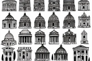 Rome architecture tattoo idea