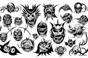 Funny demon tattoo idea