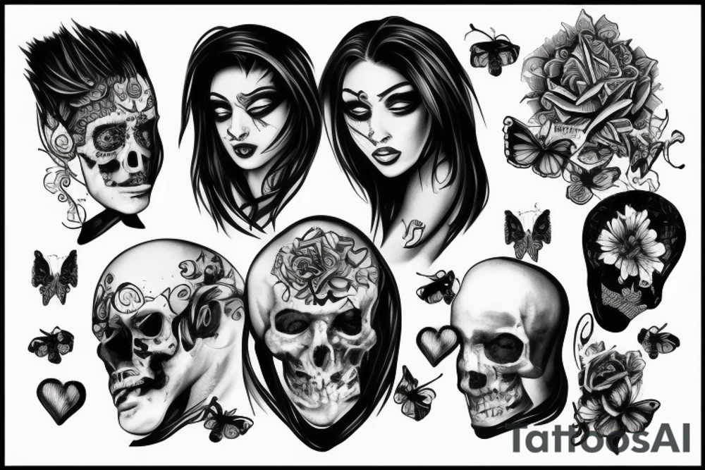 Strangers, lovers, enemies tattoo idea