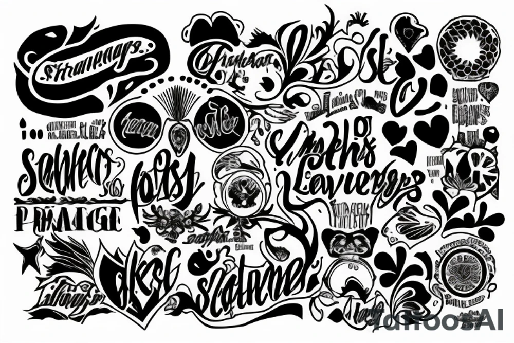 Strangers, lovers, enemies tattoo idea