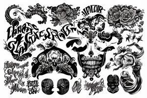 Strangers, lovers, enemies tattoo idea