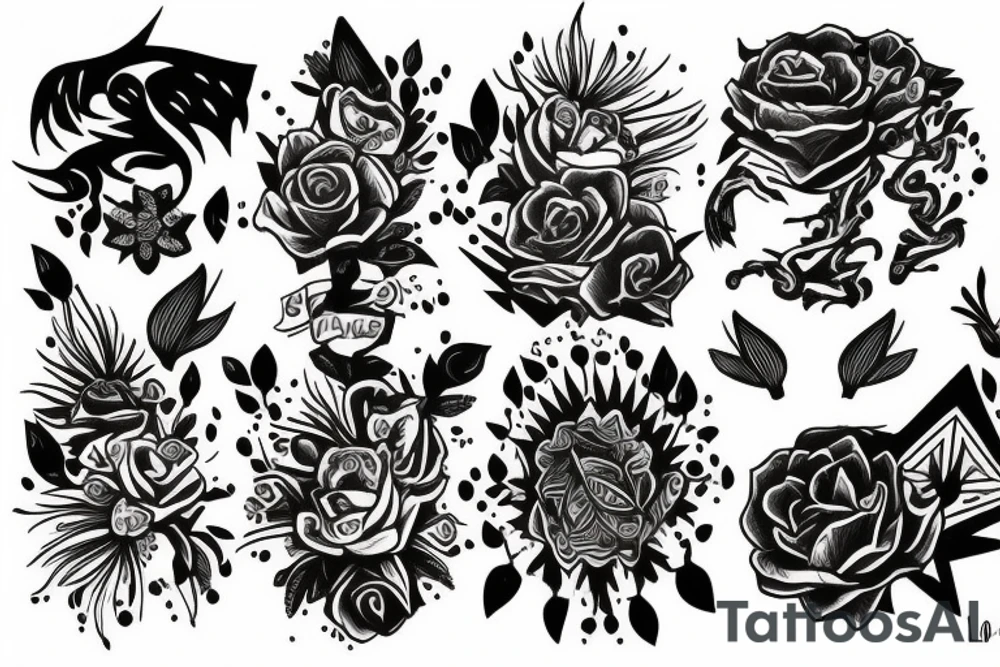 Małe lwiatko tattoo idea