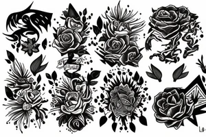 Małe lwiatko tattoo idea