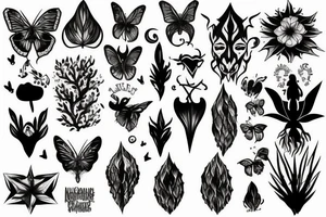 Gothic Nature tattoo idea