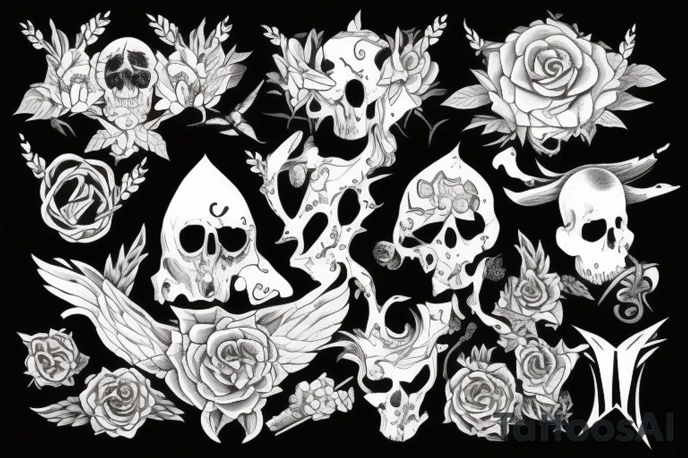 Gothic Nature tattoo idea