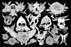 Gothic Nature tattoo idea