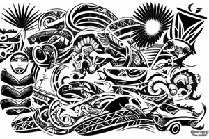 Japan ,car,Polynesian tattoo idea