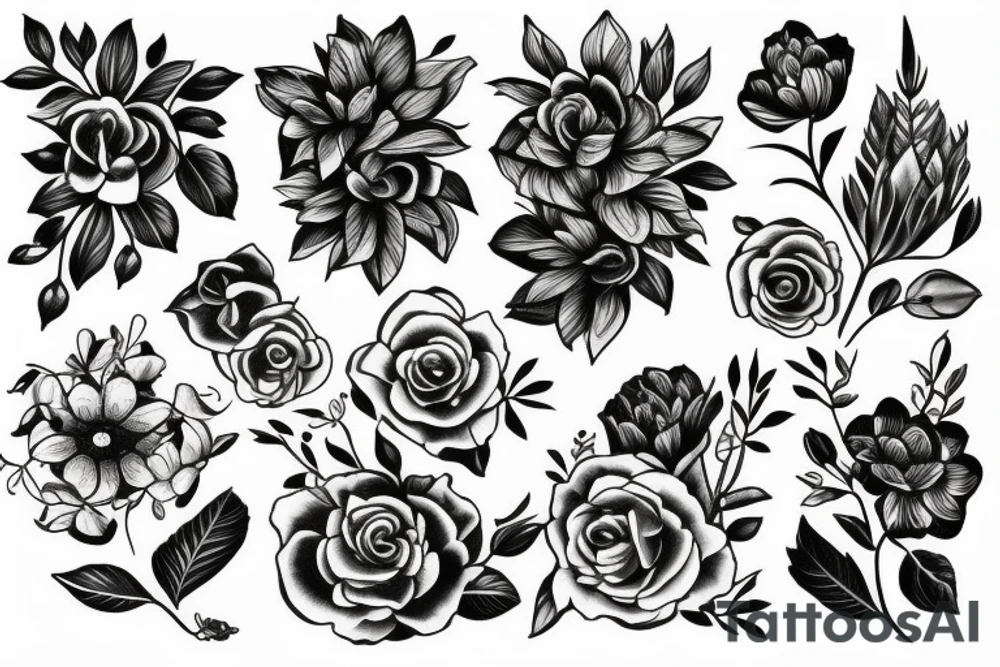 Flowers tattoo idea