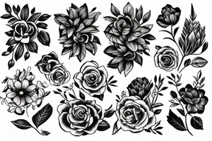 Flowers tattoo idea