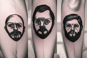 Picture of my two douthers made by dots. tattoo idea