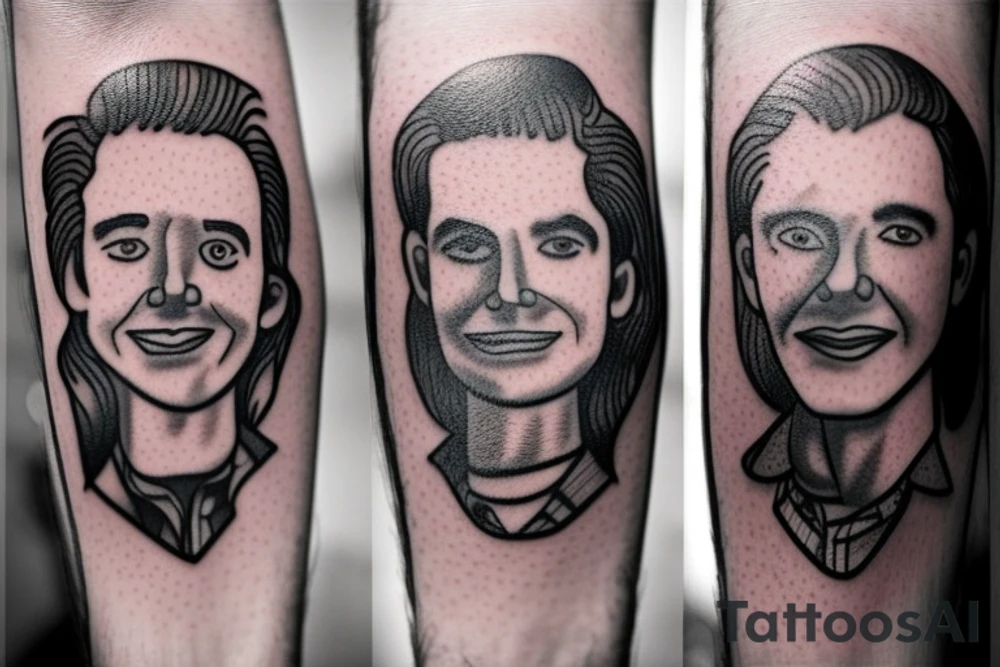 Picture of my two douthers made by dots. tattoo idea